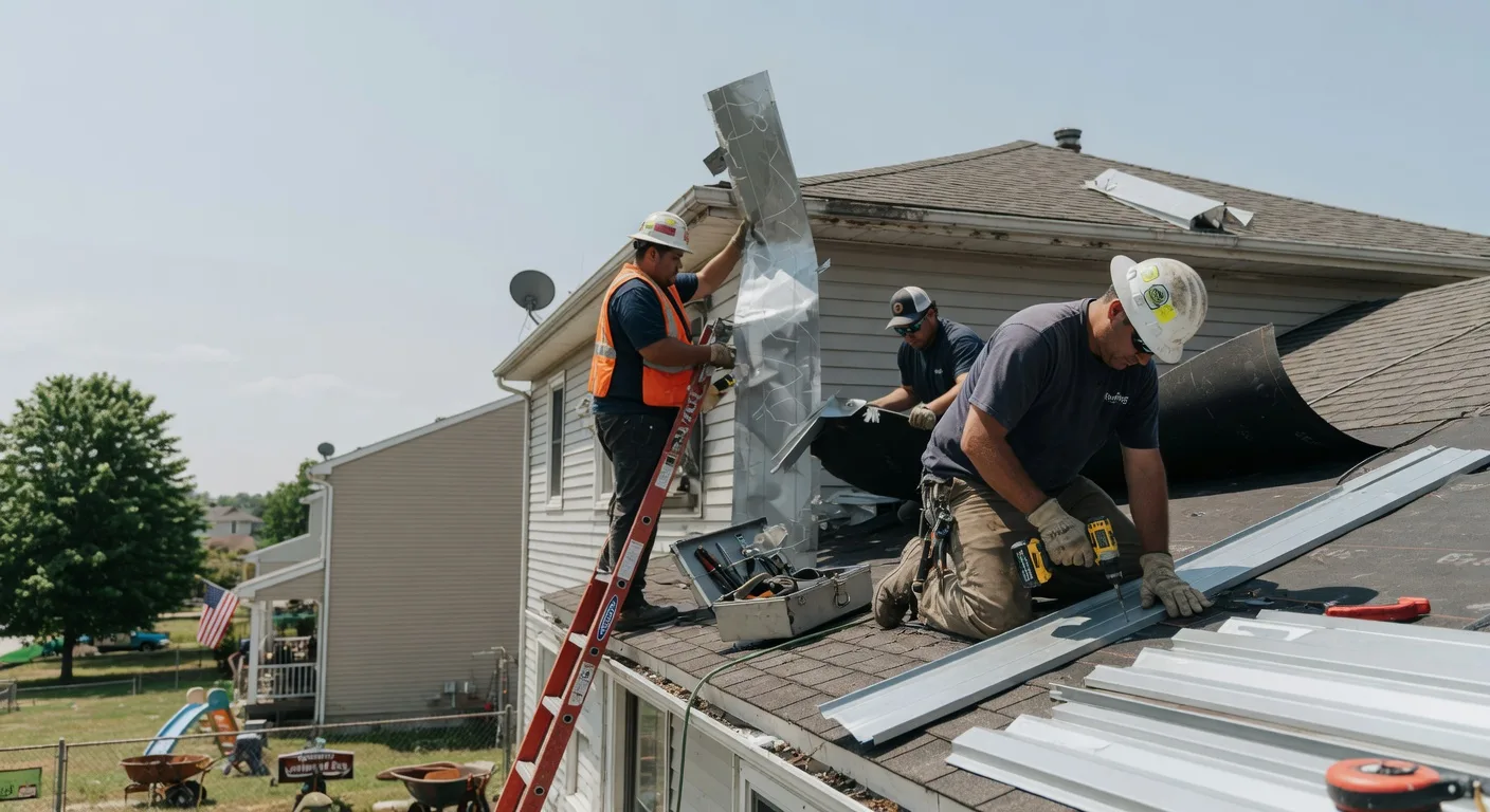 Storm Damage Metal Roof Repair in Knox City, TX